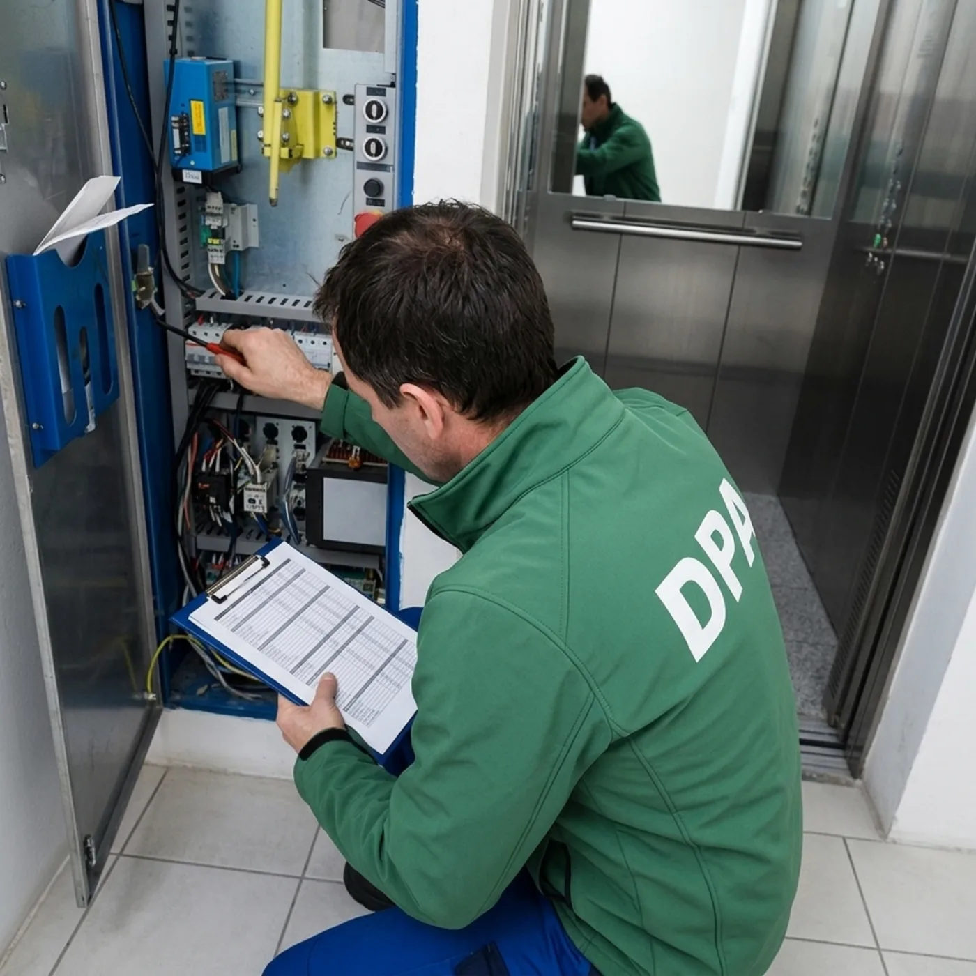 Devis clair et gratuit — DPA Paris Diagnostic de l'armoire de commande d'un ascenseur à Paris avant devis