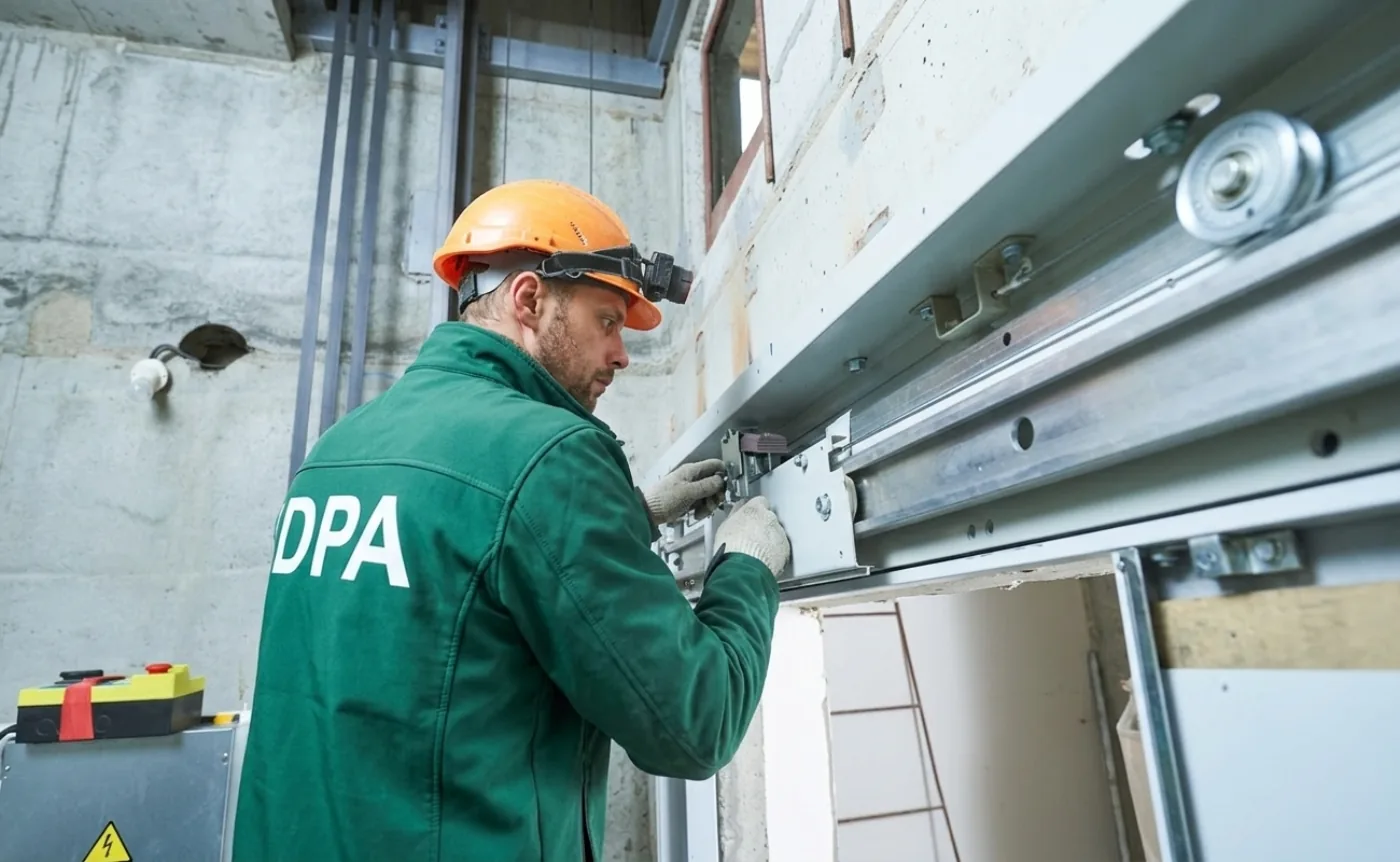 Armoire de commande — DPA Paris Modernisation de l'armoire de commande d'un ascenseur à Paris en atelier